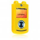 Silicone Skin Cover Case for LG VX8560 Cell Phone - Yellow