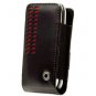 Black & Red Bergamo Case with Removable Spring Belt Clip for LG Voyager VX10000