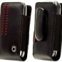 Black & Red Bergamo Case with Removable Spring Belt Clip for LG Voyager VX10000