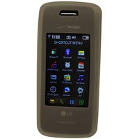 Soft Jelly Silicone Rubber Case for LG Voyager VX10000 Cell Phone - GRAY