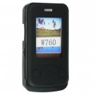 Soft Rubber Silicone Skin Cover Case for Sony Ericsson W760 - BLACK