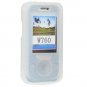 Soft Rubber Silicone Skin Cover Case for Sony Ericsson W760 - WHITE