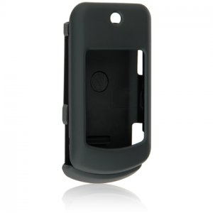 Hard Plastic Shield Protector Faceplate Case w/ Belt Clip for Motorola W755 - BLACK