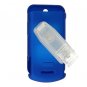 Hard Plastic Shield Protector Faceplate Case w/ Belt Clip for Motorola W755 - BLUE