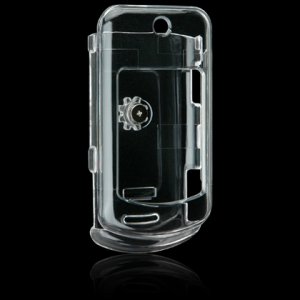 Hard Plastic Shield Protector Faceplate Case w/ Belt Clip for Motorola W755 - CLEAR
