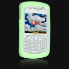 Soft Rubber Silicone Skin Cover Case for RIM BlackBerry 8300 / 8320 / 8330 Curve - GREEN