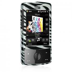 Hard Plastic Shield Protector Faceplate Case for HTC Touch Diamond CDMA - ZEBRA STRIPES