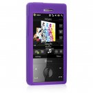 Soft Rubber Silicone Skin Cover Case for HTC Touch Diamond CDMA - PURPLE