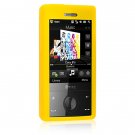 Soft Rubber Silicone Skin Cover Case for HTC Touch Diamond CDMA - YELLOW