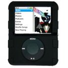 BLACK Silicone Skin Cover w/ Anti-Slip Grip for Apple iPod Nano 3rd Gen