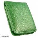 GREEN Flip Cover Leather Pouch for Apple iPod Nano 3