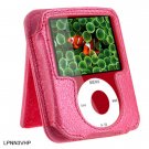 HOT PINK Leather Pouch Case for Apple iPod Nano 3