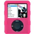 HOT PINK Silicone Skin Cover w/ Anti-Slip Grip for Apple iPod Nano 3rd Gen