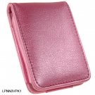 PINK Flip Cover Leather Pouch for Apple iPod Nano 3