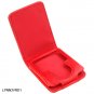 RED Flip Cover Leather Pouch for Apple iPod Nano 3