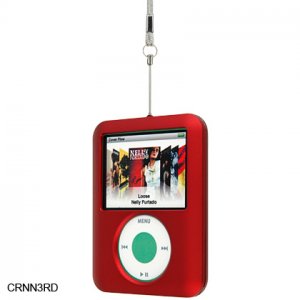 RED Rubber Case for Apple iPod Nano 3