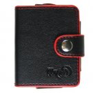 RedLine BLACK Leather Wallet Case for Apple iPod Nano 3rd Generation