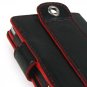 RedLine BLACK Leather Wallet Case for Apple iPod Nano 3rd Generation
