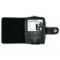 SOLID BLACK Leather Wallet Case for Apple iPod Nano 3rd Generation