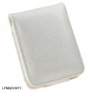 WHITE Flip Cover Leather Pouch for Apple iPod Nano 3