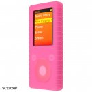HOT PINK Zune II 4GB/8GB Silicone Skin Case Cover