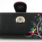 Black Wallet Design Leather Case for Samsung K3