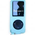Full View Leather Belt Clip Pouch Case for Apple iPod Nano Chromatic - BLUE