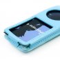Full View Leather Belt Clip Pouch Case for Apple iPod Nano Chromatic - BLUE