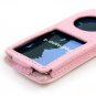 Full View Leather Belt Clip Pouch Case for Apple iPod Nano Chromatic - PINK