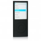 Jelly Soft Silicone Sleeve Case for Apple iPod Nano Chromatic (4th Gen) - BLACK