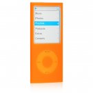 Jelly Soft Silicone Sleeve Case for Apple iPod Nano Chromatic (4th Gen) - ORANGE