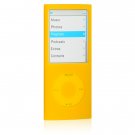 Jelly Soft Silicone Sleeve Case for Apple iPod Nano Chromatic (4th Gen) - YELLOW
