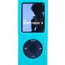 Silicone Skin Cover Case for Apple iPod Nano Chromatic (4th Gen) - AQUA BLUE