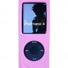 Silicone Skin Cover Case for Apple iPod Nano Chromatic (4th Gen) - PURPLE