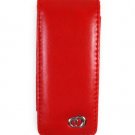 Vertical Flip Cover Case for Apple iPod Nano Chromatic (4th Gen) - RED