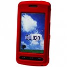 Hard Plastic Coated Shield for LG CU920 VU - Red