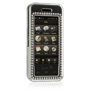 Hard Plastic Diamond Design Case for Samsung Instinct M800 - Clear