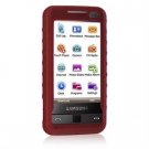 Premium Silicone Skin Case For Samsung Omnia i900 - Burgundy