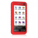 Premium Silicone Skin Case For Samsung Omnia i900 - RED
