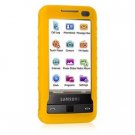 Premium Silicone Skin Case For Samsung Omnia i900 - Yellow