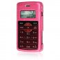 Hard Plastic Shield Protector Faceplate Case w/ Leatherette Coating for LG enV2 VX9100 - PINK