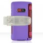 Hard Plastic Shield Protector Faceplate Case for LG enV2 VX9100 - PURPLE