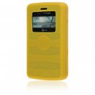 Silicone Skin Cover Case for LG VX9100 enV2 - Yellow