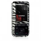 Hard Crystal Design Case for Nokia 5610 - Silver Zebra