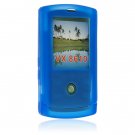 Soft Rubber Silicone Skin Cover Case for LG DECOY 8610 - BLUE