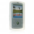 Soft Rubber Silicone Skin Cover Case for LG DECOY 8610 - WHITE