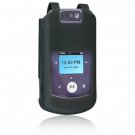 Silicone Skin Cover Case for Motorola W755 - Black