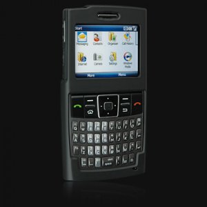 Rubber Shield Protector Case for Samsung Ace i325 - Black