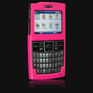 Rubber Shield Protector Case for Samsung Ace i325 - Pink