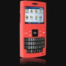 Silicone Skin Cover Case for Samsung Ace i325 - Red